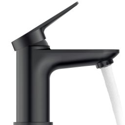 Duravit Wave bateria umywalkowa stojąca czarny mat WA1010002046