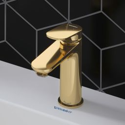 Duravit Wave bateria umywalkowa stojąca złoto polerowane WA1020001034