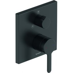 Duravit C.1 bateria wannowo-prysznicowa podtynkowa czarny mat C14210011046