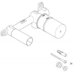 Duravit element podtynkowy baterii umywalkowej GK1900004000