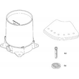 Duravit element montażowy baterii podłogowych GK5900008000
