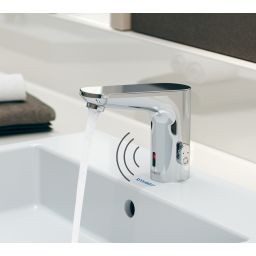 Duravit Sensor 1 bateria umywalkowa stojąca elektroniczna chrom SE1094017010