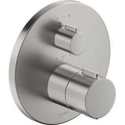 Duravit bateria wannowo-prysznicowa podtynkowa termostatyczna stal nierdzewna szczotkowana TH4200014070