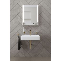 Duravit Wave bateria umywalkowa stojąca brąz szczotkowany WA1020002004