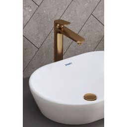 Duravit Wave bateria umywalkowa stojąca wysoka brąz szczotkowany WA1040002004