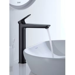 Duravit Wave bateria umywalkowa stojąca czarny mat WA1040002046