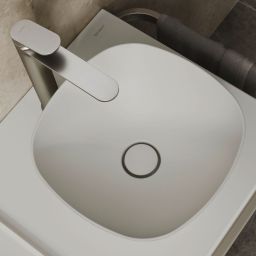 Duravit Wave bateria umywalkowa stojąca stal nierdzewna szczotkowany WA1040002070