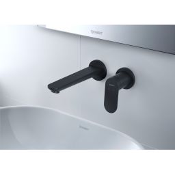 Duravit Wave bateria umywalkowa podtynkowa czarny mat WA1070004046