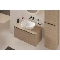Duravit Wave bateria umywalkowa podtynkowa czarny mat WA1070004046