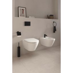 Duravit Wave bateria bidetowa stojąca czarny mat WA2400001046