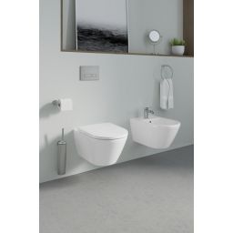 Duravit Wave bateria bidetowa stojąca stal nierdzewna szczotkowana WA2400001070
