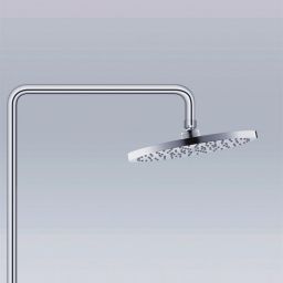 Duravit Wave zestaw prysznicowy ścienny z deszczownicą chrom błyszczący WA4280007010