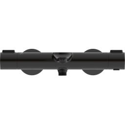 Duravit Wave bateria wannowo-prysznicowa ścienna termostatyczna czarny mat WA5220000046