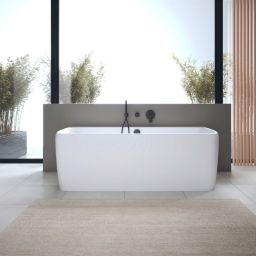 Duravit Wave wylewka wannowa ścienna czarny mat WA5240010046