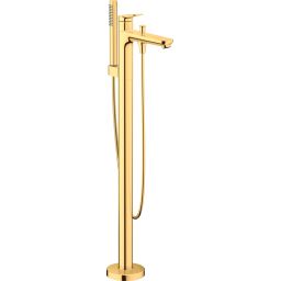 Duravit Wave bateria wannowo-prysznicowa wolnostojąca złoto polerowane WA5250000034