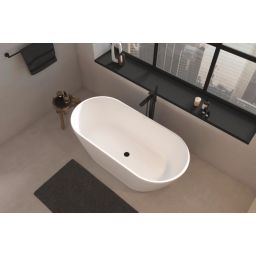 Duravit Wave bateria wannowo-prysznicowa wolnostojąca czarny mat WA5250000046