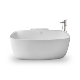 Duravit Wave bateria wannowo-prysznicowa wolnostojąca stal nierdzewna szczotkowana WA5250000070