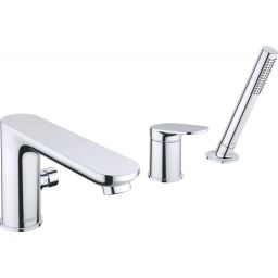 Duravit Wave bateria wannowo-prysznicowa 3-otworowa chrom błyszczący WA5260000010