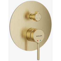 Excellent Pi bateria wannowo-prysznicowa podtynkowa złoty szczotkowany AREX.1247GB