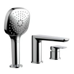 Excellent Clever 2.0 bateria wannowo-prysznicowa nawannowa 3-otworowa chrom AREX.4134CR