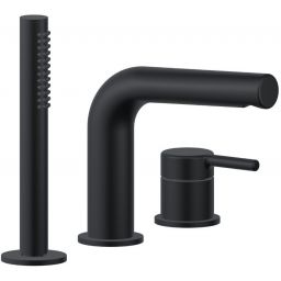 Excellent Pi bateria wannowo-prysznicowa 3-otworowa czarny mat AREX.1234BL