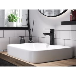 Ferro Algeo bateria umywalkowa stojąca czarny mat BAG2BL