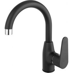 Ferro Algeo bateria umywalkowa stojąca czarny mat BAG2ABL