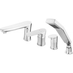Ferro Algeo Square bateria wannowo-prysznicowa 4-otworowa chrom BAQ11A