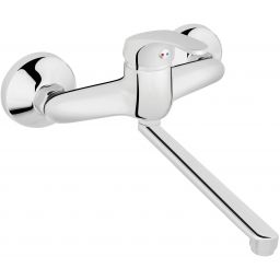 Ferro Basic bateria kuchenna ścienna chrom BBC5