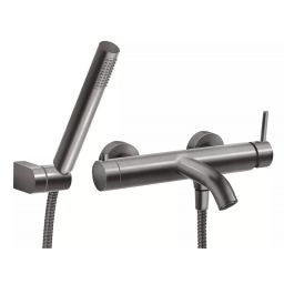 Ferro Ciriculus bateria wannowo-prysznicowa ścienna gun metal BCK11GM