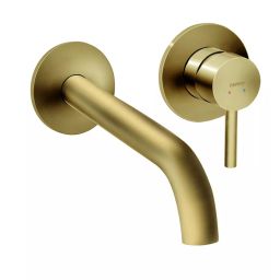 Ferro Ciriculus bateria umywalkowa podtynkowa złoty szczotkowany BCK3PABG