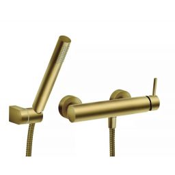 Ferro Ciriculus bateria prysznicowa ścienna złoty szczotkowany BCK77BG