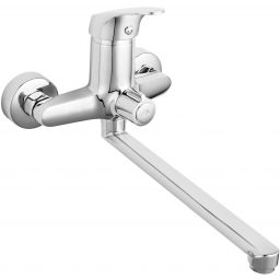 Ferro One bateria umywalkowa ścienna z przyłączem natrysku chrom BFO3A