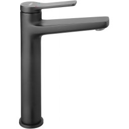 Ferro Stratos Black bateria umywalkowa stojąca wysoka czarny mat BSC2LBL