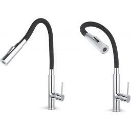 Ferro Zumba Slim 2F bateria kuchenna z elastyczną wylewką czarny/chrom BZA43B