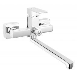 Ferro Zicco bateria umywalkowa ścienna z przyłączem natrysku chrom BZI3A