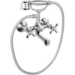 Ferro Retro bateria wannowo-prysznicowa ścienna chrom XR11