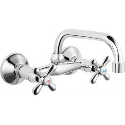 Ferro Retro bateria umywalkowa ścienna chrom XR3