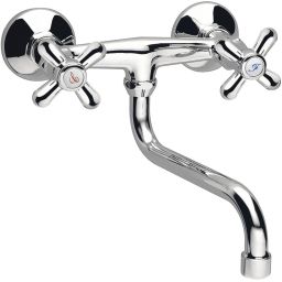 Ferro Retro bateria kuchenna ścienna chrom XR5