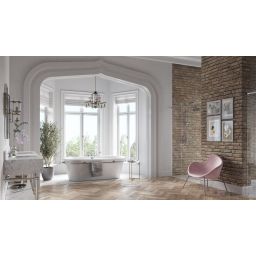 FDesign Lacrima zestaw prysznicowy ścienny z deszczownicą chrom FD1-LRA-7SET1-11