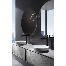 FDesign Zaffiro bateria umywalkowa stojąca różowe złoto/czarny mat FD1-ZFR-2L-25