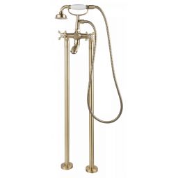 FDesign Lacrima bateria wannowo-prysznicowa wolnostojąca stary brąz FD1-LRA-11F-66