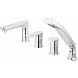 FDesign Pinea bateria wannowo-prysznicowa 4-otworowa chrom FD1-PNA-11A-11