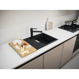 Franke Centro CNG 611-78 GSC zlewozmywak 78x50 cm Fragranite czarny mat 114.0687.318