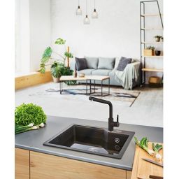 Franke Urban bateria kuchenna stojąca z wyciąganą wylewką onyx 115.0595.091