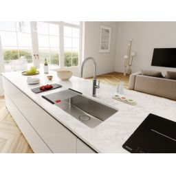 Franke Mythos Masterpiece Pull-Out Spray bateria kuchenna stojąca stal 115.0711.554