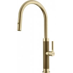 Franke Mythos Masterpiece Pull-Out Spray bateria kuchenna stojąca złoty 115.0711.558