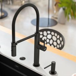 Franke Pescara semi-pro bateria kuchenna stojąca czarna stal szlachetna 115.0741.721