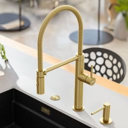 Franke Pescara semi-pro bateria kuchenna stojąca złota 115.0741.723