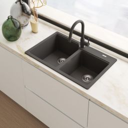 Franke Lina J pull-out bateria kuchenna stojąca kamienny szary 115.0747.508